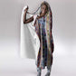 Lamba Mpanjaka Malagasy Traditional Pattern Hooded Blanket