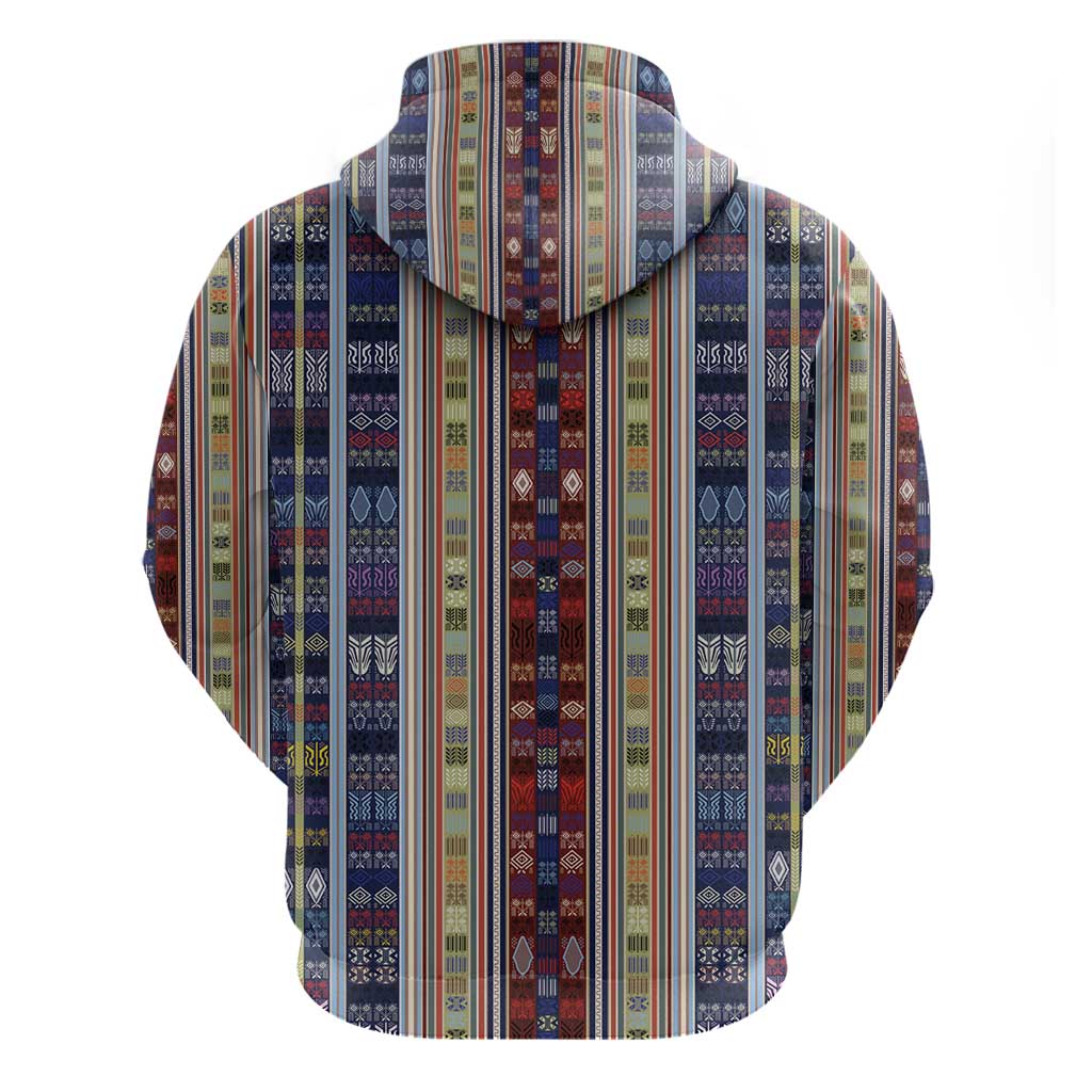 Lamba Mpanjaka Malagasy Traditional Pattern Hoodie