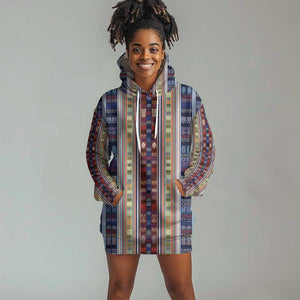 Lamba Mpanjaka Malagasy Traditional Pattern Hoodie Dress