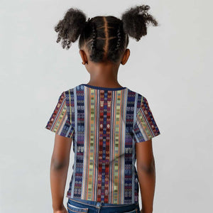 Lamba Mpanjaka Malagasy Traditional Pattern Kid T shirt