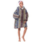 Lamba Mpanjaka Malagasy Traditional Pattern Kid Wearable Blanket Hoodie