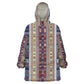 Lamba Mpanjaka Malagasy Traditional Pattern Kid Wearable Blanket Hoodie