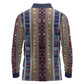 Lamba Mpanjaka Malagasy Traditional Pattern Long Sleeve Polo Shirt