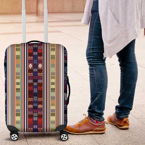 Lamba Mpanjaka Malagasy Traditional Pattern Luggage Cover