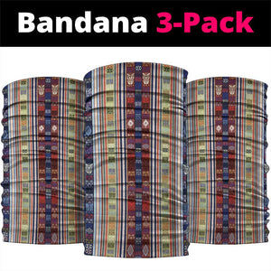 Lamba Mpanjaka Malagasy Traditional Pattern Neck Gaiter LT15