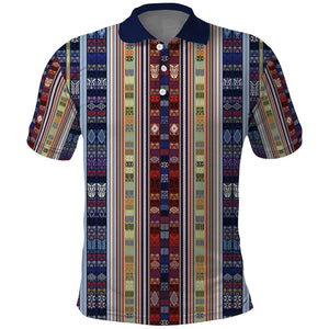Lamba Mpanjaka Malagasy Traditional Pattern Polo Shirt