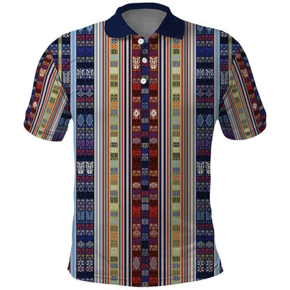 Lamba Mpanjaka Malagasy Traditional Pattern Polo Shirt