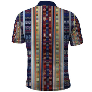 Lamba Mpanjaka Malagasy Traditional Pattern Polo Shirt