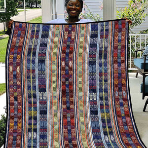 Lamba Mpanjaka Malagasy Traditional Pattern Quilt