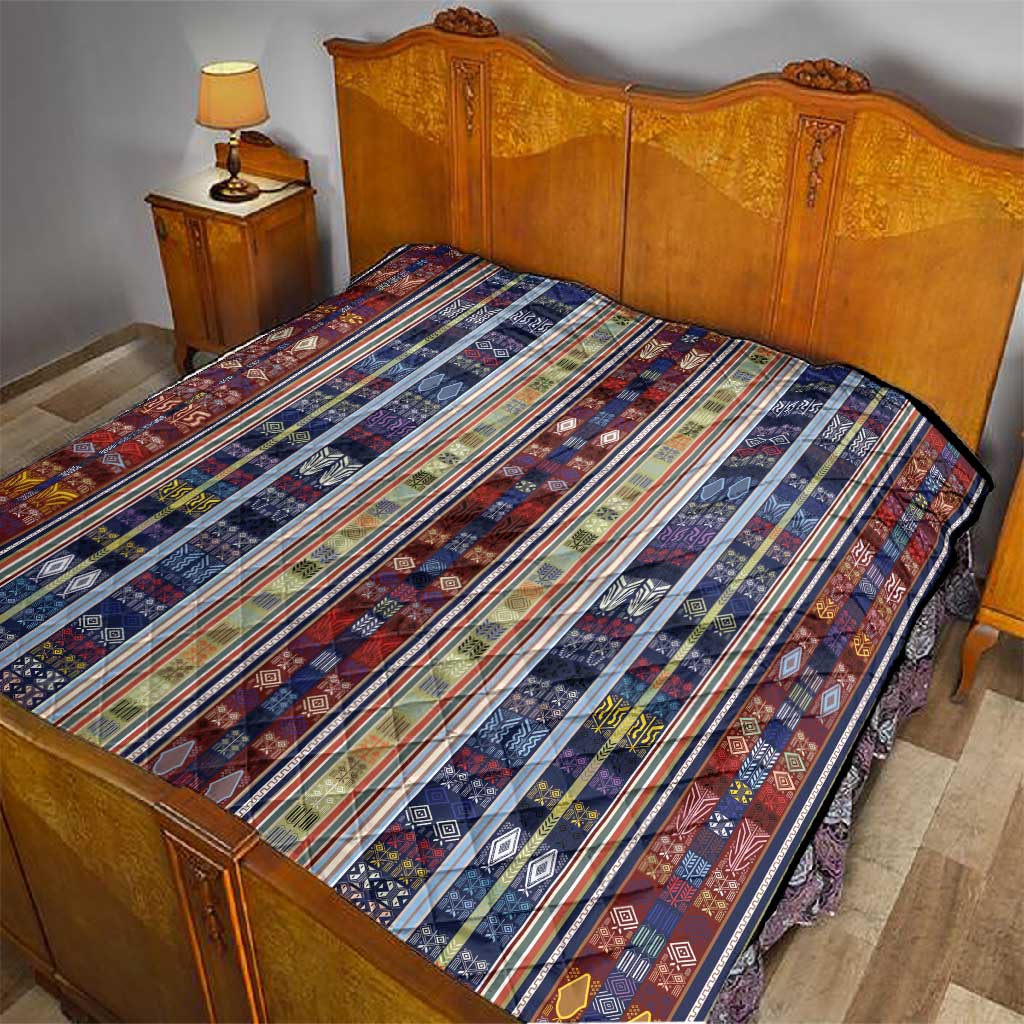 Lamba Mpanjaka Malagasy Traditional Pattern Quilt