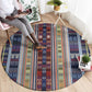Lamba Mpanjaka Malagasy Traditional Pattern Round Carpet