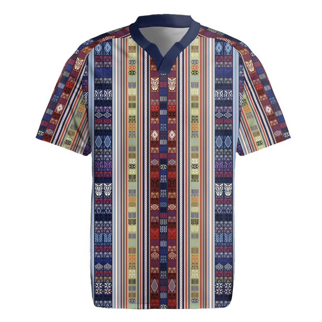 Lamba Mpanjaka Malagasy Traditional Pattern Rugby Jersey