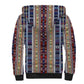 Lamba Mpanjaka Malagasy Traditional Pattern Sherpa Hoodie