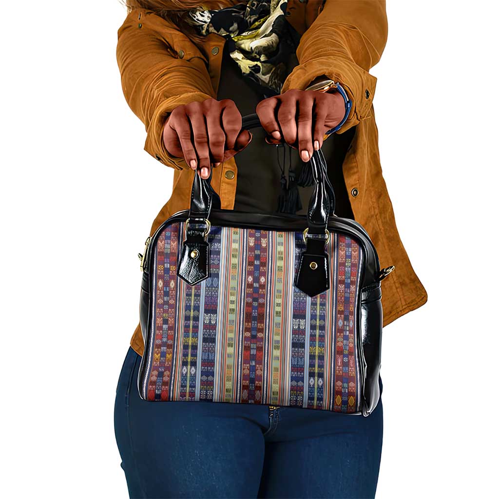 Lamba Mpanjaka Malagasy Traditional Pattern Shoulder Handbag