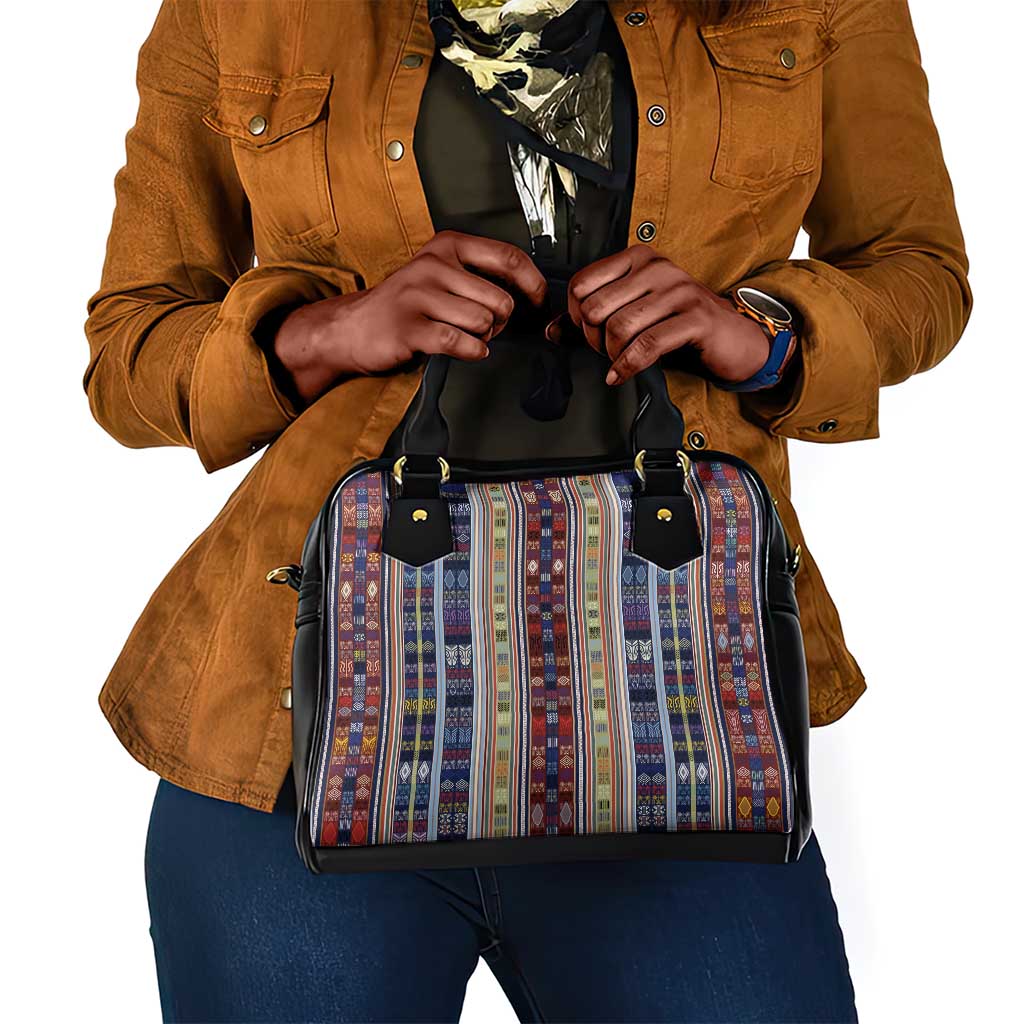 Lamba Mpanjaka Malagasy Traditional Pattern Shoulder Handbag