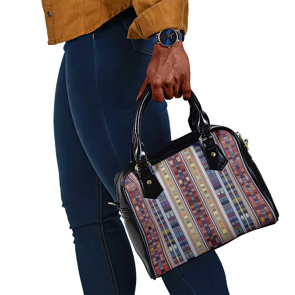 Lamba Mpanjaka Malagasy Traditional Pattern Shoulder Handbag