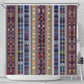 Lamba Mpanjaka Malagasy Traditional Pattern Shower Curtain