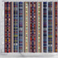 Lamba Mpanjaka Malagasy Traditional Pattern Shower Curtain