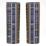 Lamba Mpanjaka Malagasy Traditional Pattern Skinny Tumbler