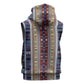 Lamba Mpanjaka Malagasy Traditional Pattern Sleeveless Zip Hoodie - African Pride