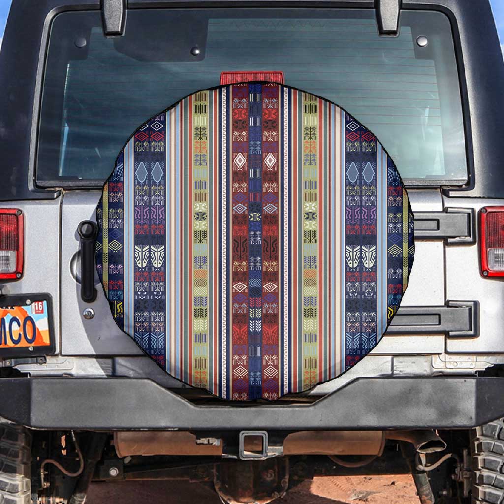 Lamba Mpanjaka Malagasy Traditional Pattern Spare Tire Cover