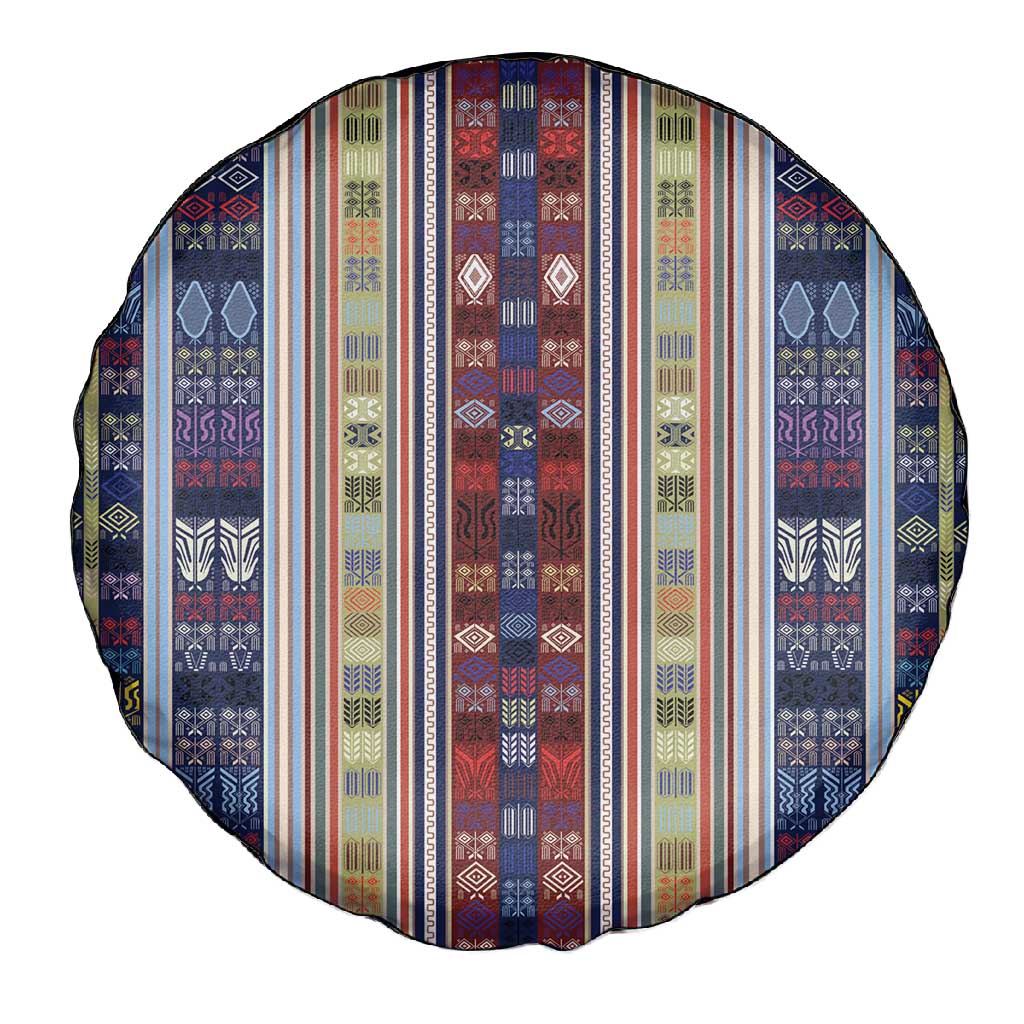 Lamba Mpanjaka Malagasy Traditional Pattern Spare Tire Cover