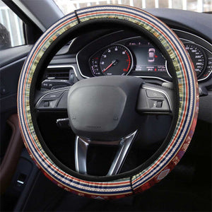 Lamba Mpanjaka Malagasy Traditional Pattern Steering Wheel Cover