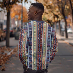 Lamba Mpanjaka Malagasy Traditional Pattern Sweatshirt