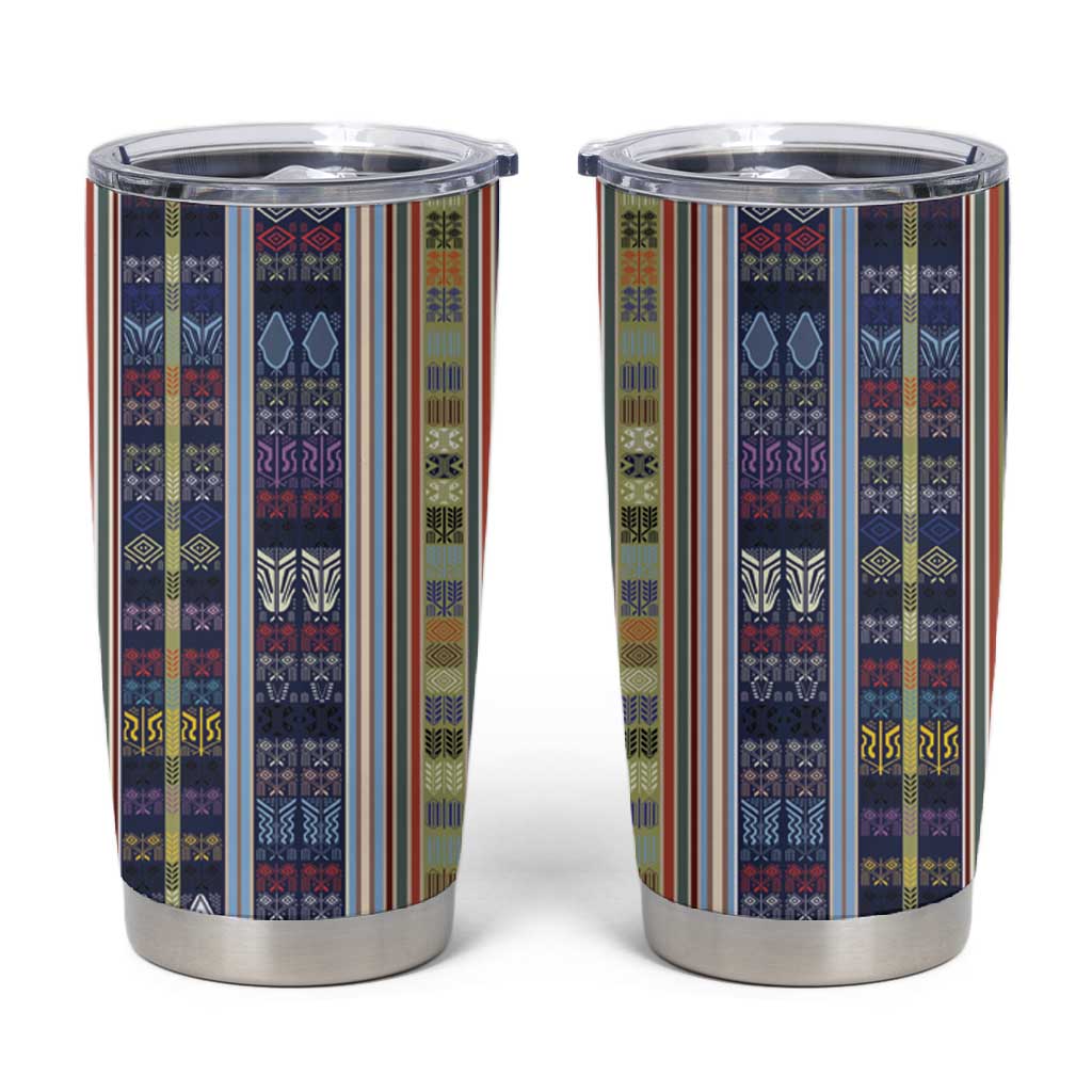 Lamba Mpanjaka Malagasy Traditional Pattern Tumbler Cup