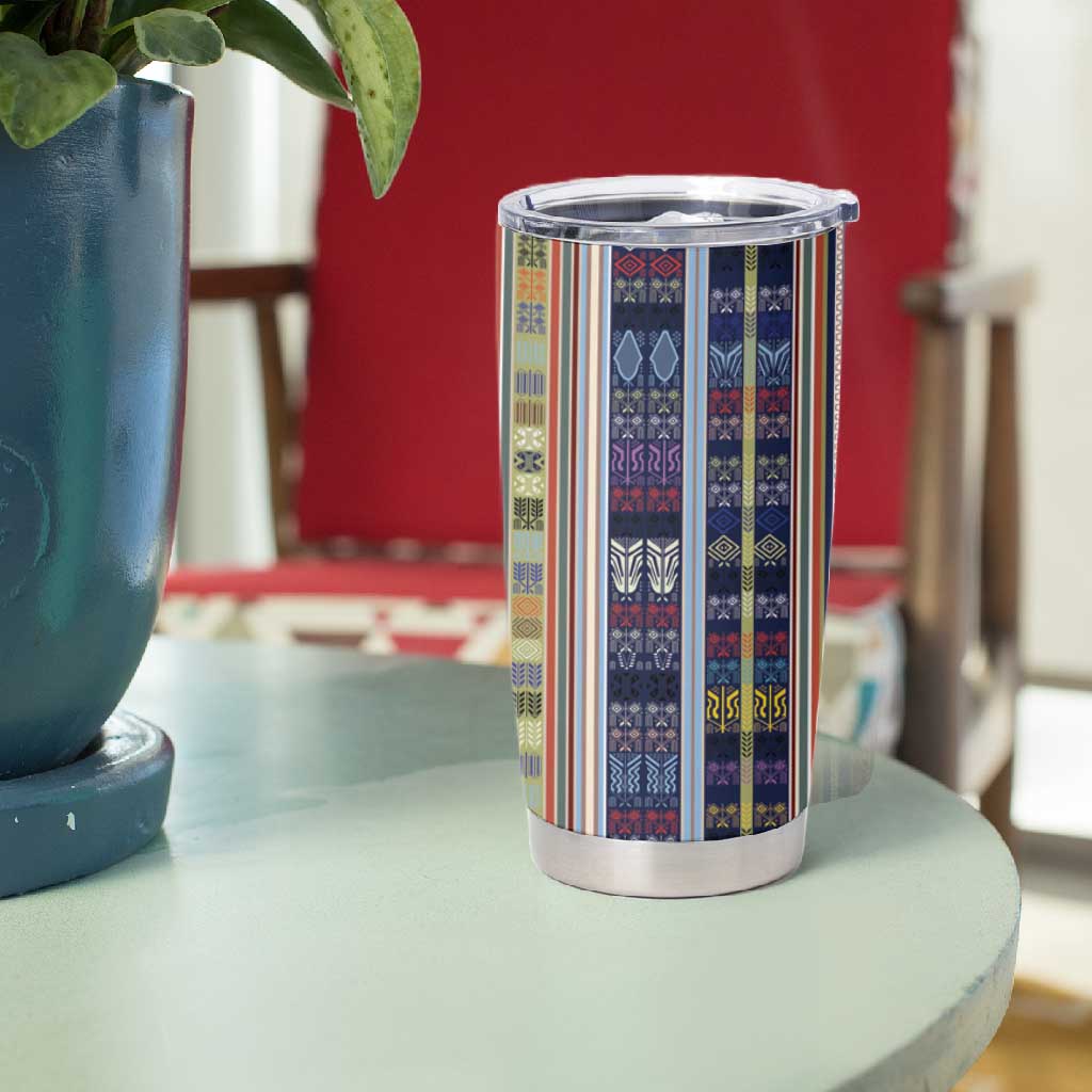 Lamba Mpanjaka Malagasy Traditional Pattern Tumbler Cup