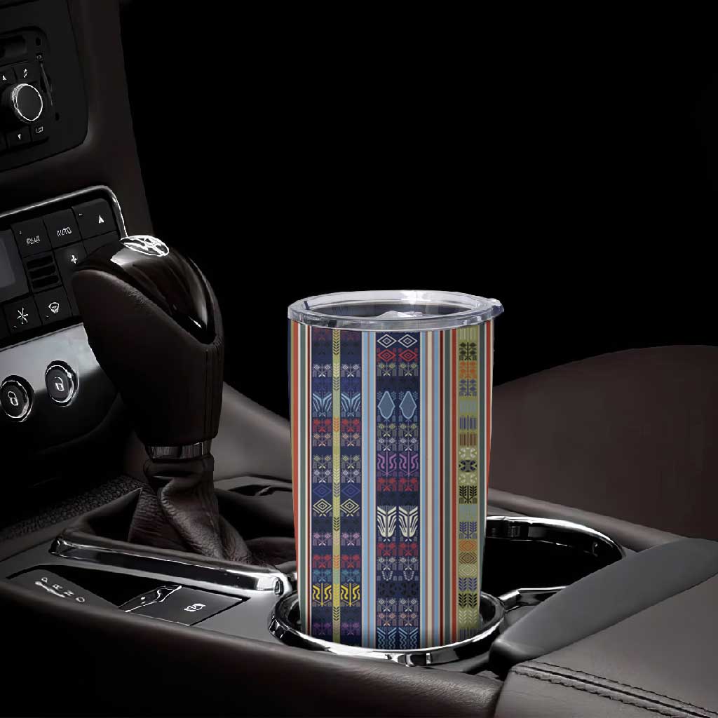 Lamba Mpanjaka Malagasy Traditional Pattern Tumbler Cup