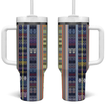 Lamba Mpanjaka Malagasy Traditional Pattern Tumbler With Handle