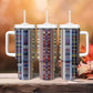 Lamba Mpanjaka Malagasy Traditional Pattern Tumbler With Handle
