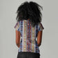 Lamba Mpanjaka Malagasy Traditional Pattern Women V-Neck T-Shirt