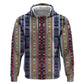 Lamba Mpanjaka Malagasy Traditional Pattern Zip Hoodie