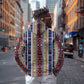 Lamba Mpanjaka Malagasy Traditional Pattern Zip Hoodie