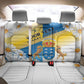 Personalized Canary Islands Back Car Seat Cover Coat Of Arms Argyranthemum Frutescens