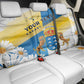Personalized Canary Islands Back Car Seat Cover Coat Of Arms Argyranthemum Frutescens