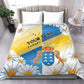 Personalized Canary Islands Bedding Set Coat Of Arms Argyranthemum Frutescens