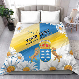Personalized Canary Islands Bedding Set Coat Of Arms Argyranthemum Frutescens