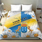 Personalized Canary Islands Bedding Set Coat Of Arms Argyranthemum Frutescens