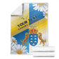 Personalized Canary Islands Blanket Coat Of Arms Argyranthemum Frutescens