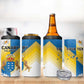 Personalized Canary Islands 4 in 1 Can Cooler Tumbler Coat Of Arms Argyranthemum Frutescens
