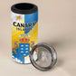 Personalized Canary Islands 4 in 1 Can Cooler Tumbler Coat Of Arms Argyranthemum Frutescens