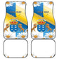 Personalized Canary Islands Car Mats Coat Of Arms Argyranthemum Frutescens