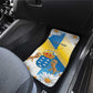 Personalized Canary Islands Car Mats Coat Of Arms Argyranthemum Frutescens