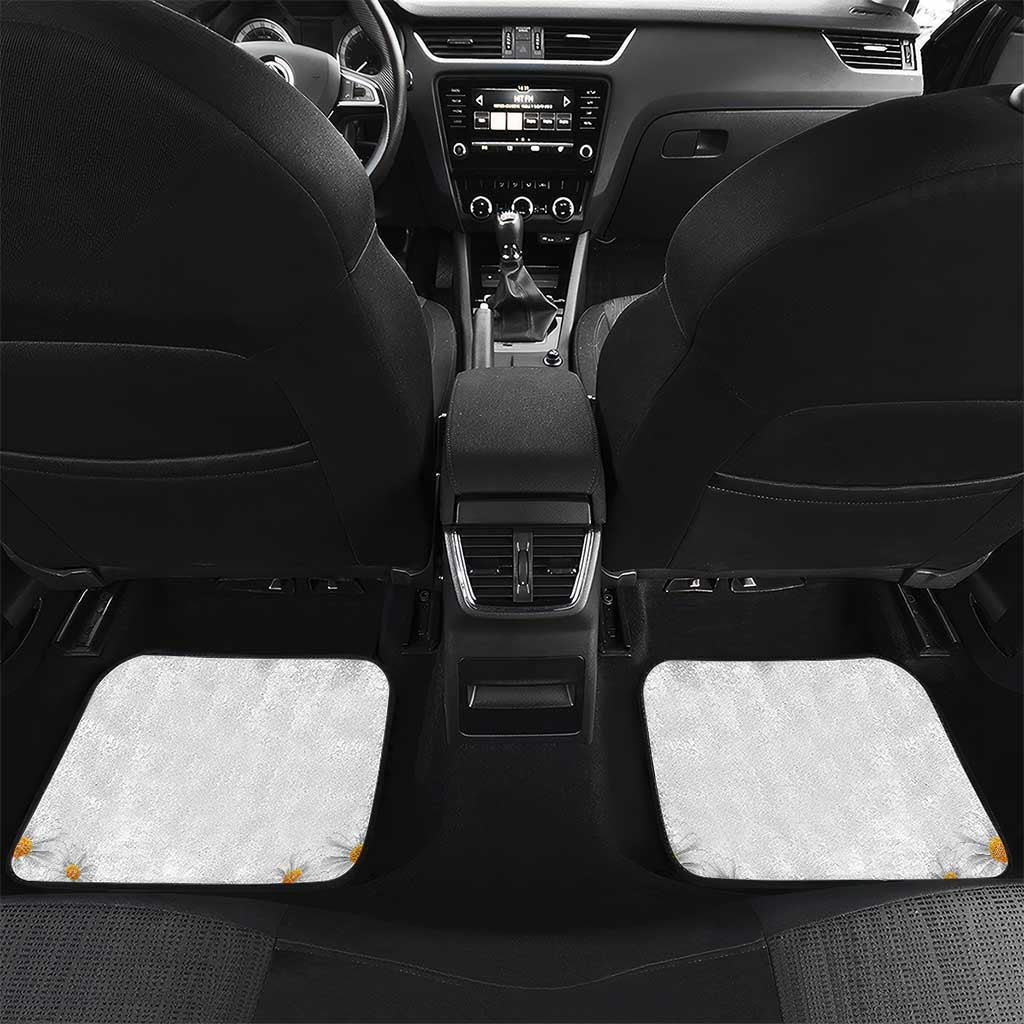 Personalized Canary Islands Car Mats Coat Of Arms Argyranthemum Frutescens