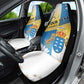 Personalized Canary Islands Car Seat Cover Coat Of Arms Argyranthemum Frutescens