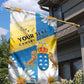 Personalized Canary Islands Garden Flag Coat Of Arms Argyranthemum Frutescens
