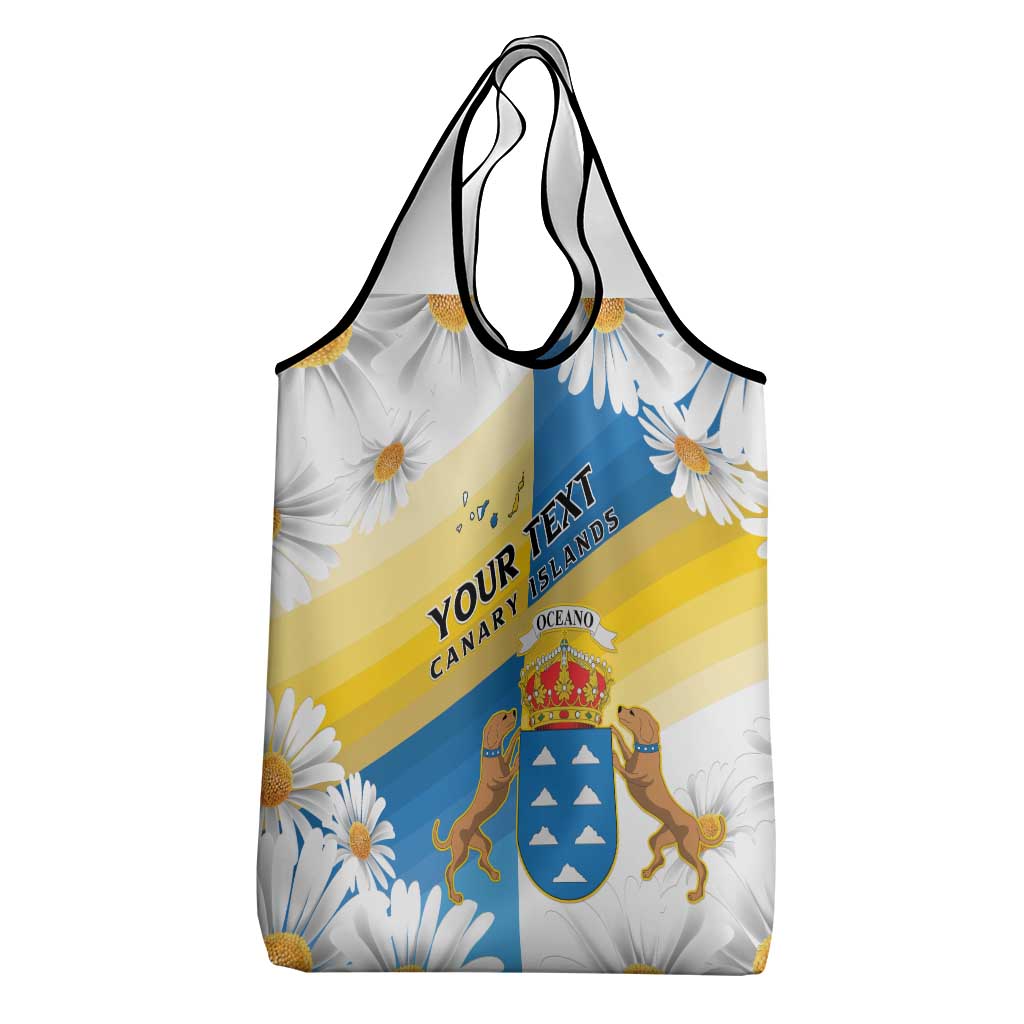 Personalized Canary Islands Grocery Bag Coat Of Arms Argyranthemum Frutescens